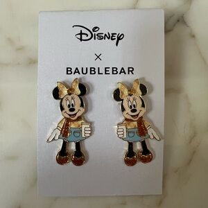 Disney BaubleBar Minnie Mouse Fall Scarf and Drink Earrings